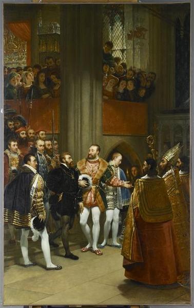 Charles Quint Gewelt Door Francois Ier Te De Saint Denis (1540) — Antoine-jean Gros