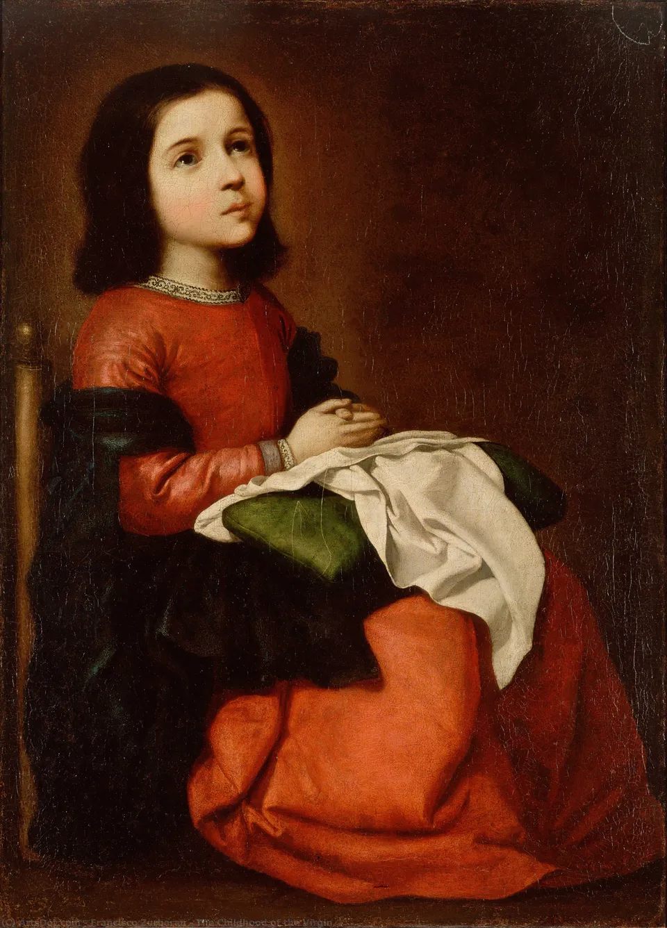 Jomfru Marias Barndom — Francisco De Zurbarán