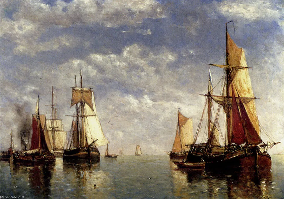 Shipping In A Calm — Paul Jean Clays