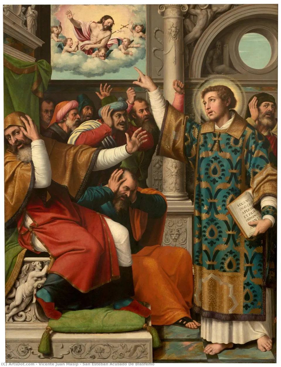 San Esteban Acusado De Blasfemo — Vicente Juan Masip