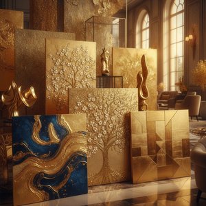Luxurious Gold Background Artworks: A Procurement Guide to Opulent Masterpieces for High-End Hospitality Interiors