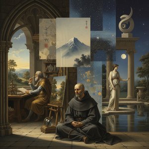 The Stillness Within: Exploring Contemplation in Art Across Eras