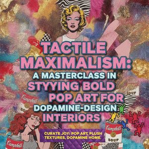 Tactile Maximalism: A Masterclass in Styling Bold Pop Art for Dopamine-Design Interiors