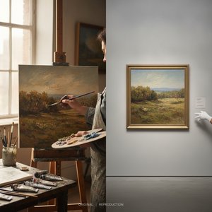 OriginalUniqueArt.com F.A.Q.: Original Masterpieces vs. Our Hand-Painted Oil Reproductions