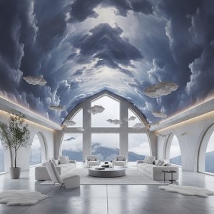 Capturing the Clouds: How Dramatic Sky Art Transforms Interior Spaces into Ethereal Sanctuaries