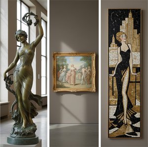 The Allure of Elegance: Exploring Artistic Representations of Refinement Across Movements