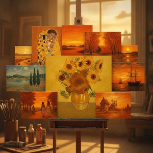 Golden Glow: Top 10 Famous Paintings Dominated by Orange Tones