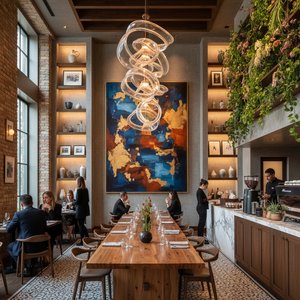 Elevating Dining Experiences: Integrating Art into Restaurant & Café Design