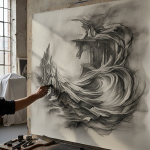 Mastering Charcoal: A Professional Guide to Texture and Depth for Large-Scale Interior Art Commissions