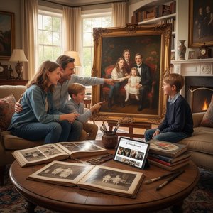 OriginalUniqueArt.com F.A.Q.: The Art of Commissioning Timeless Custom Family Oil Portraits from Your Private Archives