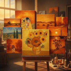 Golden Glow: Top 10 Famous Paintings Dominated by Orange Tones