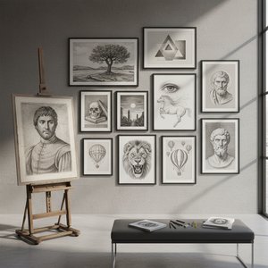 Graphite Masters: 10 Iconic Paintings & Timeless Art For Your Home