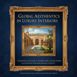 Esthétiques globales dans les intérieurs de luxe : Curating des collections artistiques thématiques pour une clientèle avertie