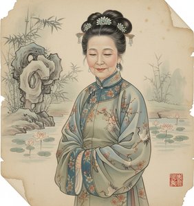 Timeless Heritage: Transform Your Portrait into a Masterpiece of Serene Asian Artistry