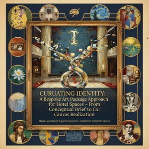Curating Identity: A Bespoke Art Package Approach for Hotel Spaces – From Conceptual Brief to Canvas Realization