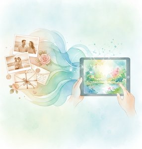 Premena osobných spomienok na éterickú krásu: AI-asistovaná akvarelová reinterpretácia fotografií pre vnútorný pokoj a estetický zážitok