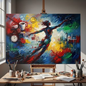 Beyond the Lens: Transform Your Memories into Vivid Abstract Expressionist Masterpieces with OriginalUniqueArt AI