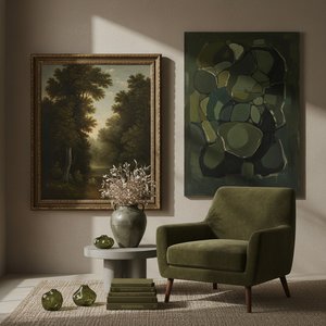 Dark Olive Green Masterpieces: 10 Iconic Paintings & Decor Ideas