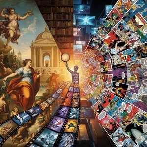 Van Canvas tot Celluloid: Hoe Film & Strips de Kunstwereld Beïnvloeden