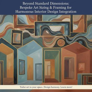 Beyond Standard Dimensions: Bespoke Art Sizing & Framing for Harmonious Interior Design Integration