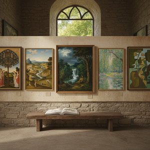 Evoking Eden: Nature's Enduring Presence in Painting Across Historical Movements