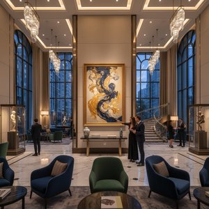 Elevating Interiors: A Curated Guide to Art Selection for Luxury Hospitality Spaces