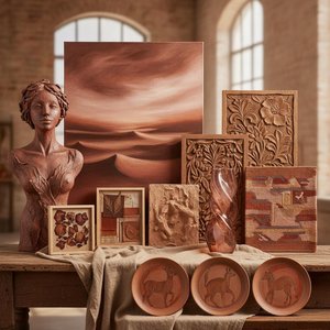 10 Meisterwerke in warmem Rosé-Braun: Zeitlose Kunst voller Geborgenheit