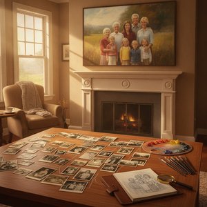 From Scattered Memories to Timeless Legacy: The Art of Creating Your Custom Family Masterpiece with OriginalUniqueArt