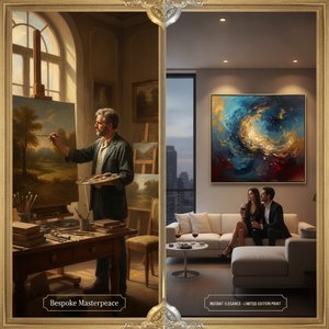 Curating Your Legacy: The Connoisseur's Guide to Custom Masterpieces vs. Ready-to-Ship Oil Paintings at OriginalUniqueArt