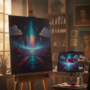 Digital kunst som håndmalte oljemalerier – høy fortjeneste, museekvalitet og enkel markedsføring