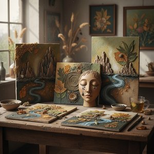 Earthy Tones & Emotional Resonance: Exploring the Vibe of Grounded Artworks