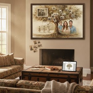 From Scattered Memories to Timeless Legacy: The Art of Creating Your Custom Family Masterpiece with OriginalUniqueArt