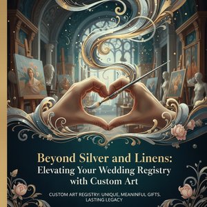 Beyond Silver and Linens: Elevating Your Wedding Registry with Custom Art