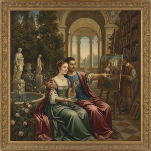 Eternal Elegance: Transform Your Personal Moments into Renaissance Oil Masterpieces with OriginalUniqueArt Custom Commissions