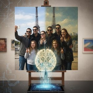 OriginalUniqueArtで世界の名画をあなたの写真へ変換！究極のAIと手描きコラボで、エリート収集家が選ぶ贅沢アート体験