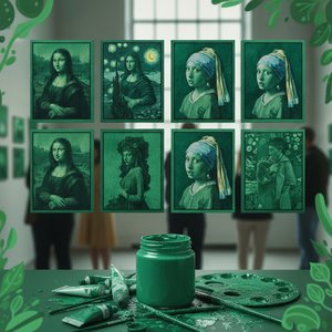 10 Iconic Masterpieces Defined by Deep Phthalo Green Tones