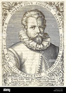 jan h. van linschoten; reproduction of the original engraving