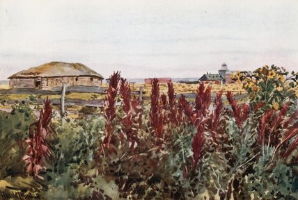 A Kitchen Garden At Veregin — Harold Copping