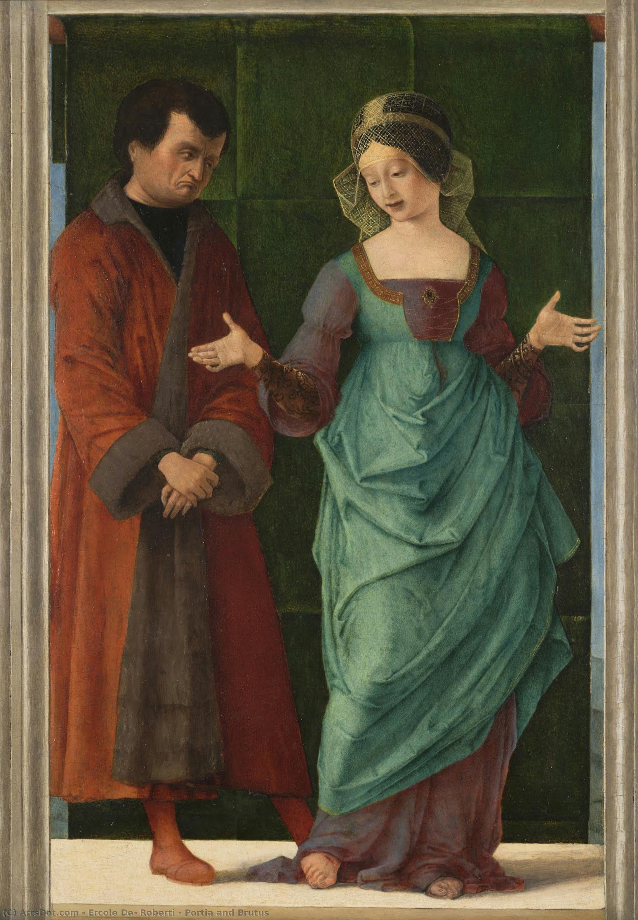 Portia And Brutus — Ercole De' Roberti