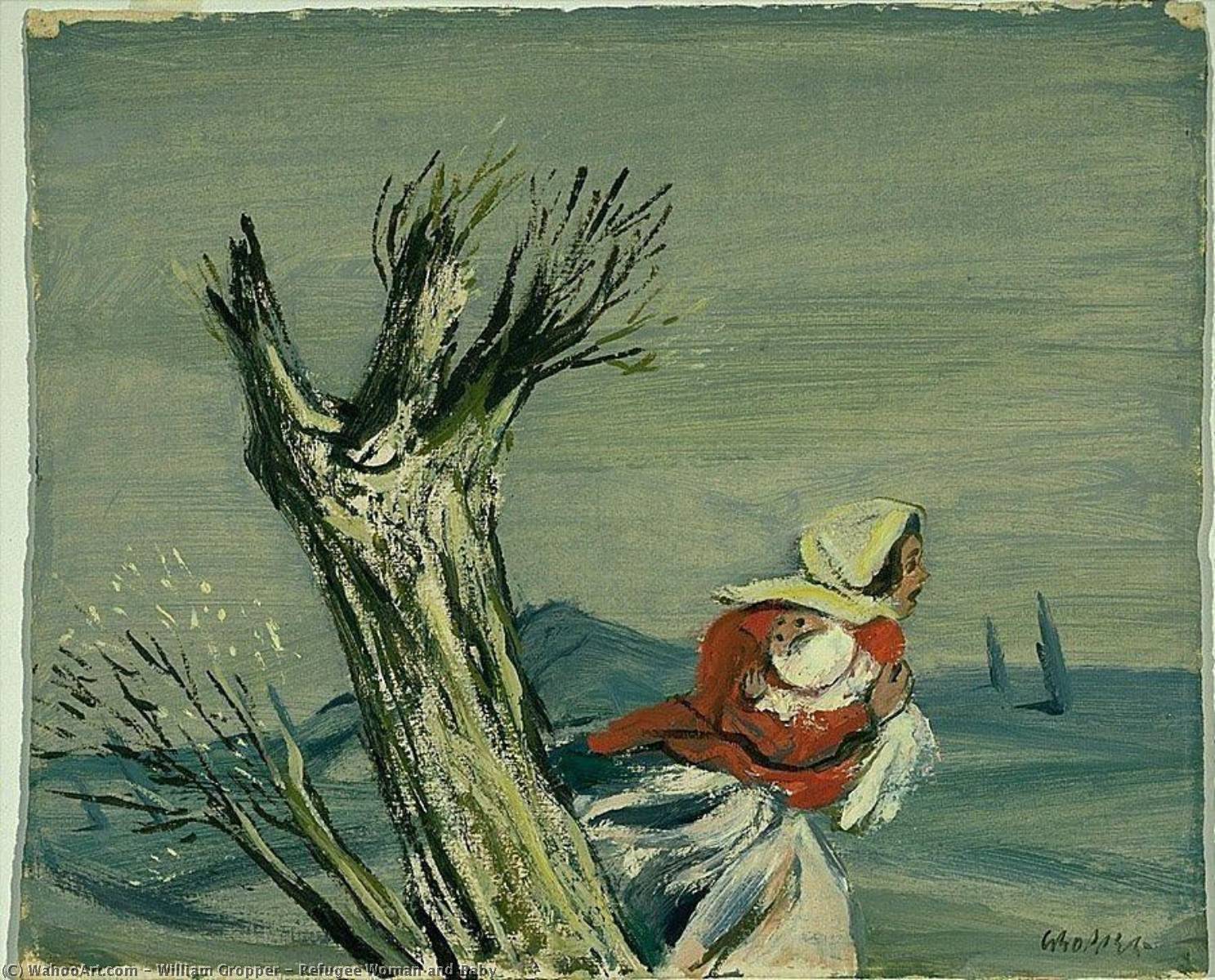 Refugee Woman And Baby — William Gropper