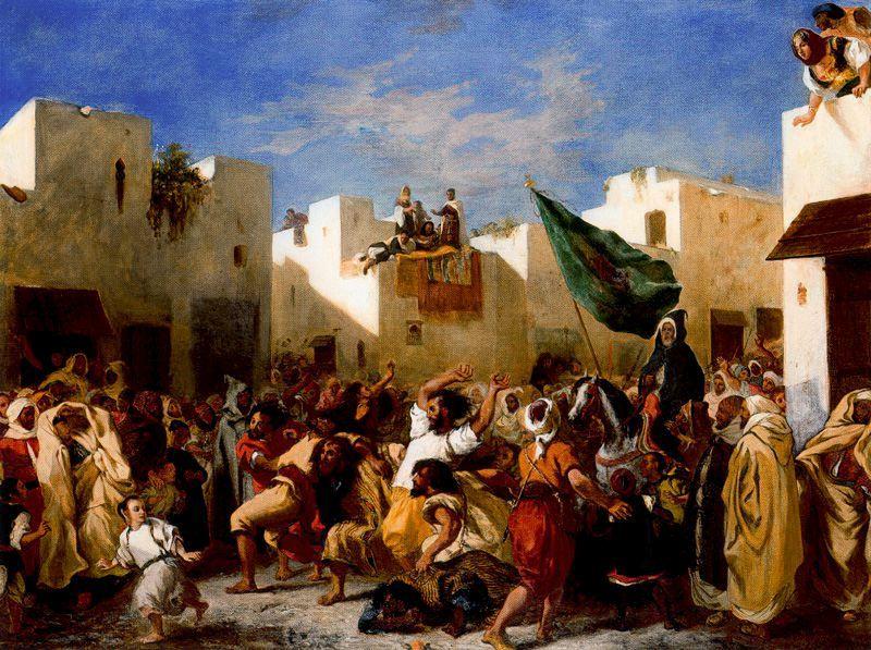 Los Convulsiones De Tanger — Eugène Delacroix