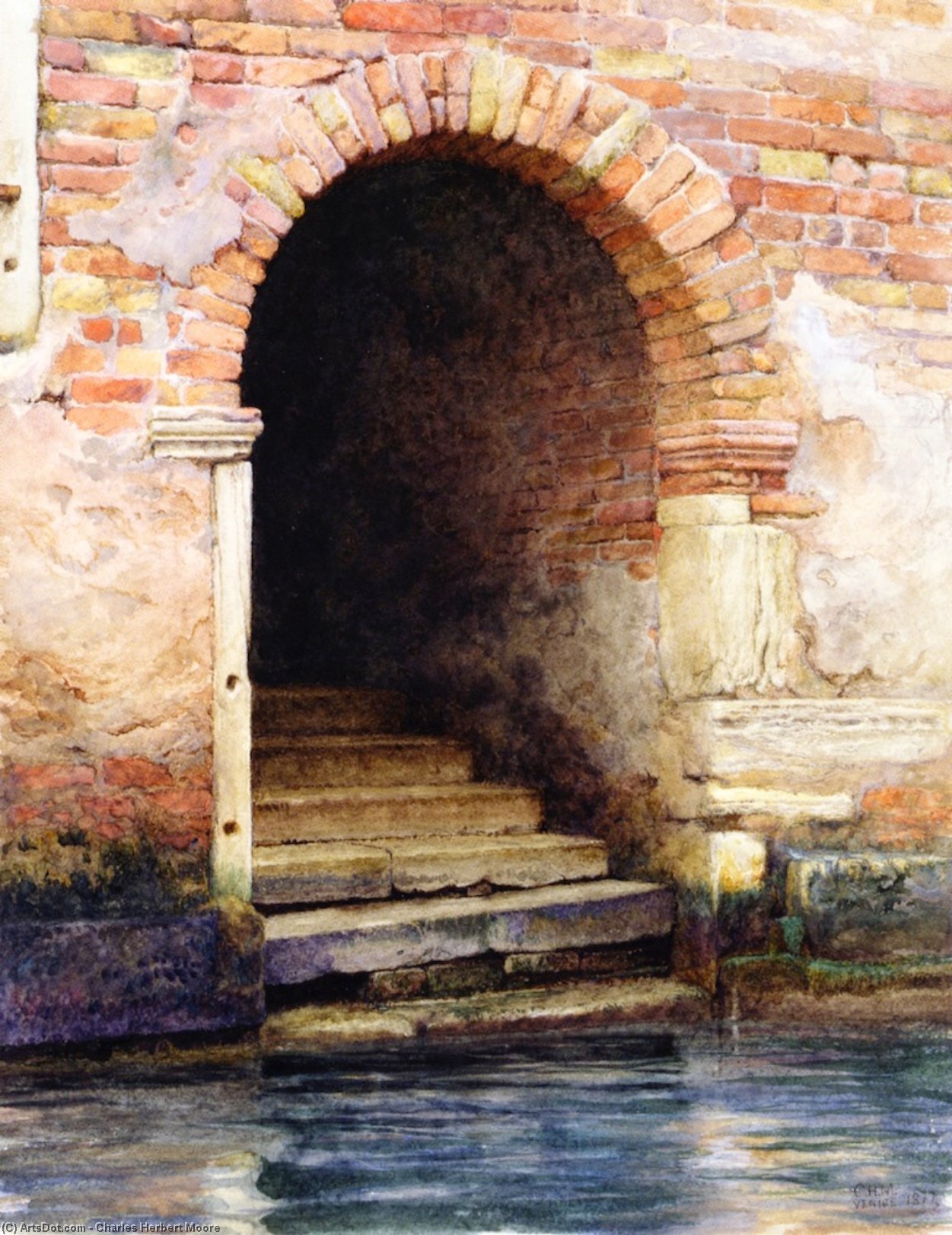 Old Doorway, Venice — Charles Herbert Moore