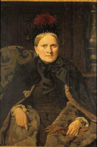 Portrait De Mme Perray 1890 — Daisay Jules