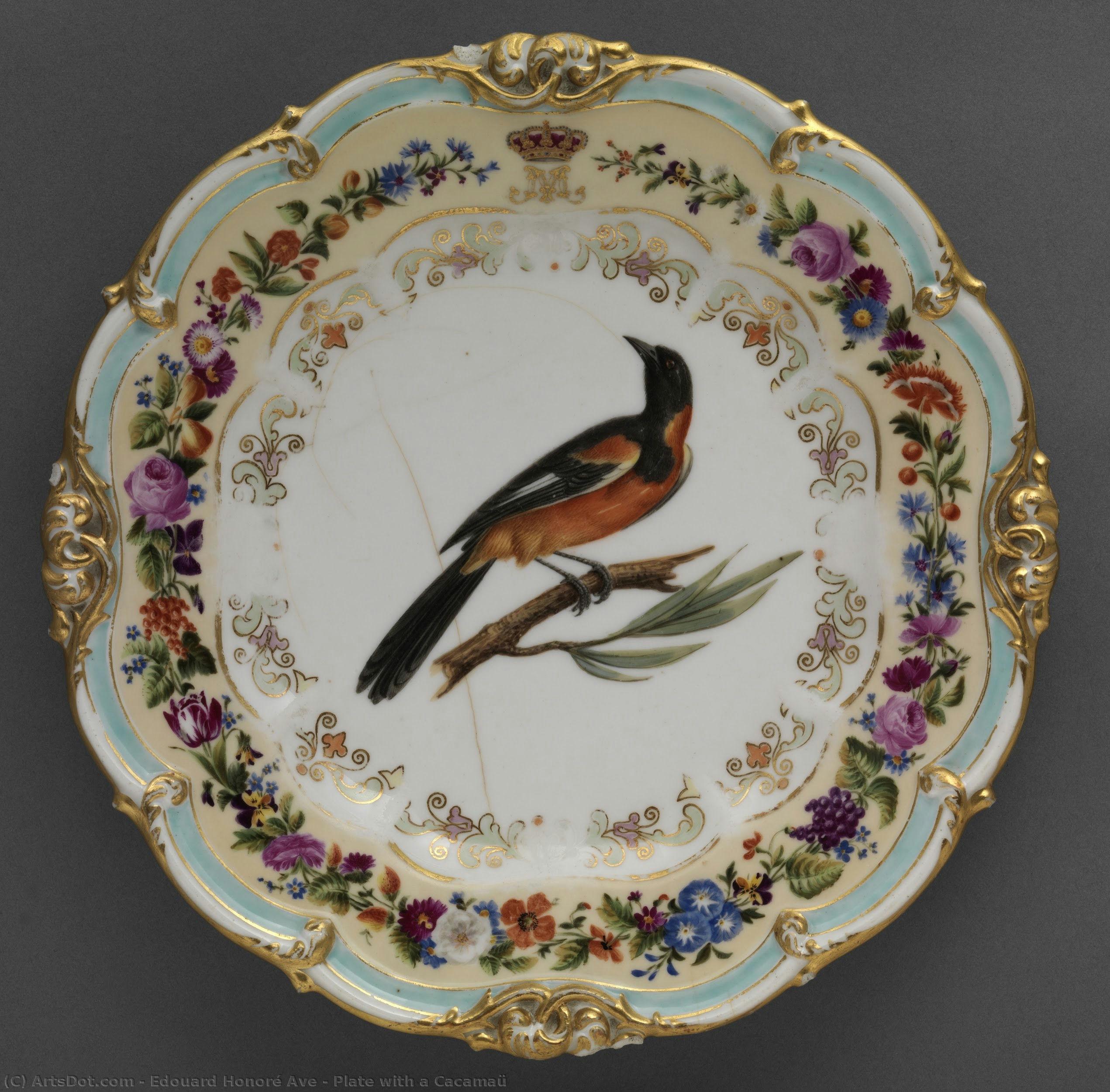Plate With A Cacamaü — Édouard Honoré Ave