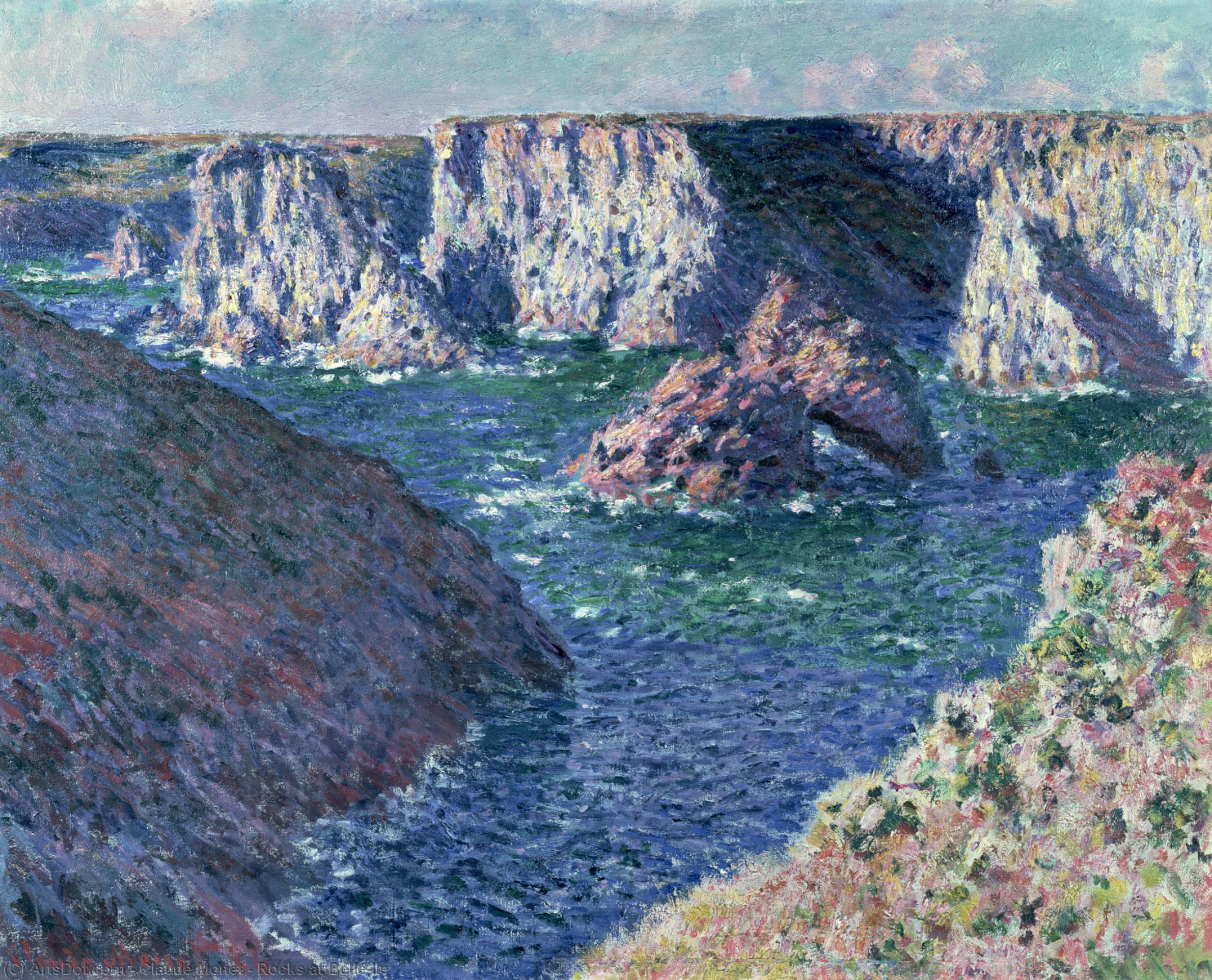 Rocks At Belle-ile — Клод Моне