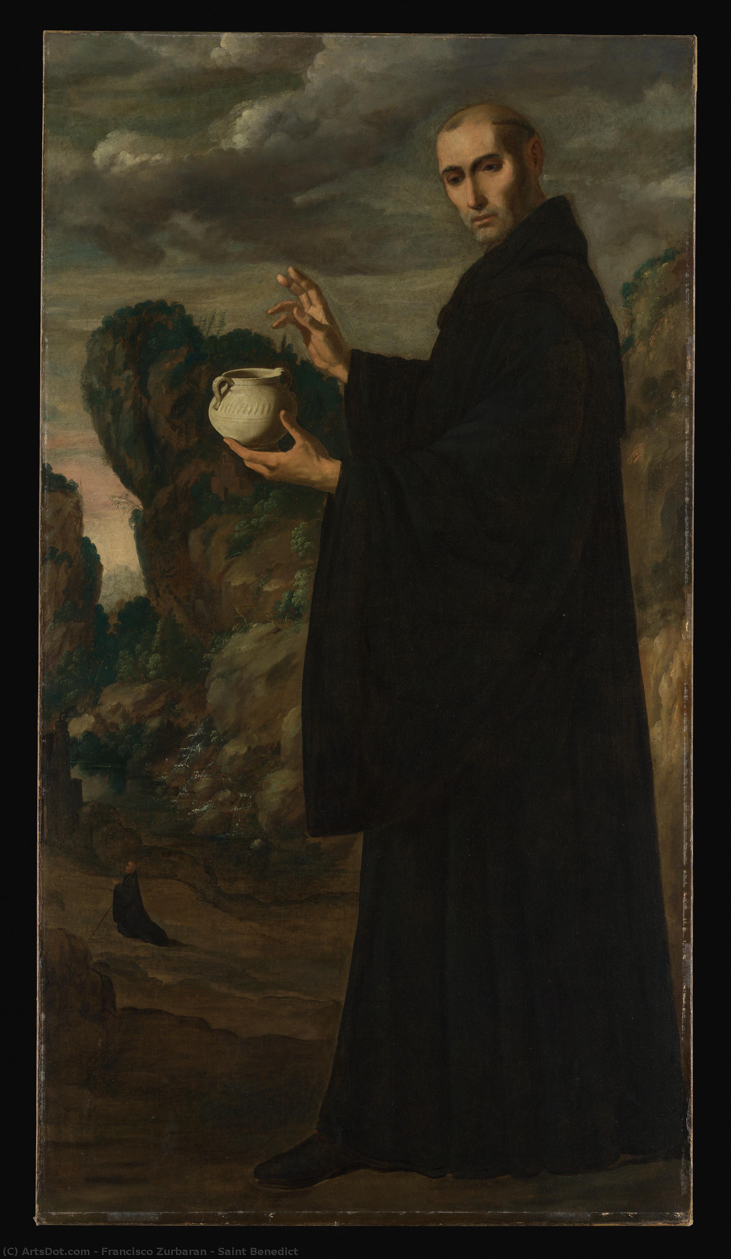 Saint Benedict — Francisco De Zurbarán