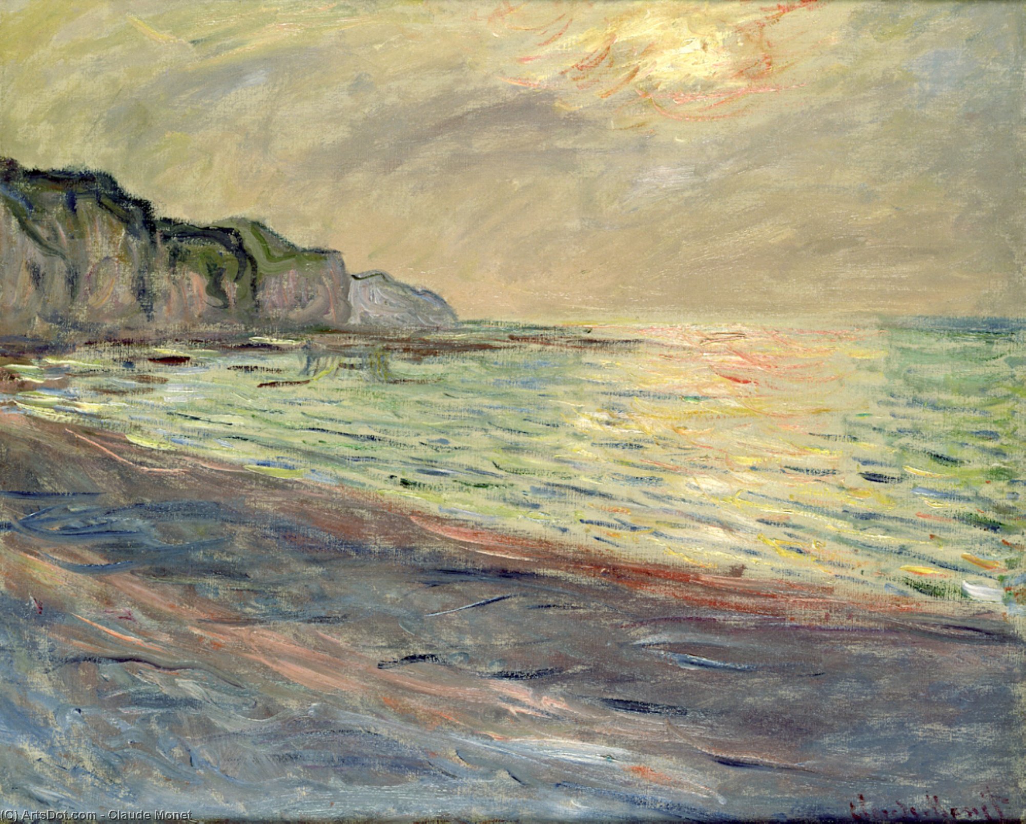 Pourville, Sunset — Claude Monet