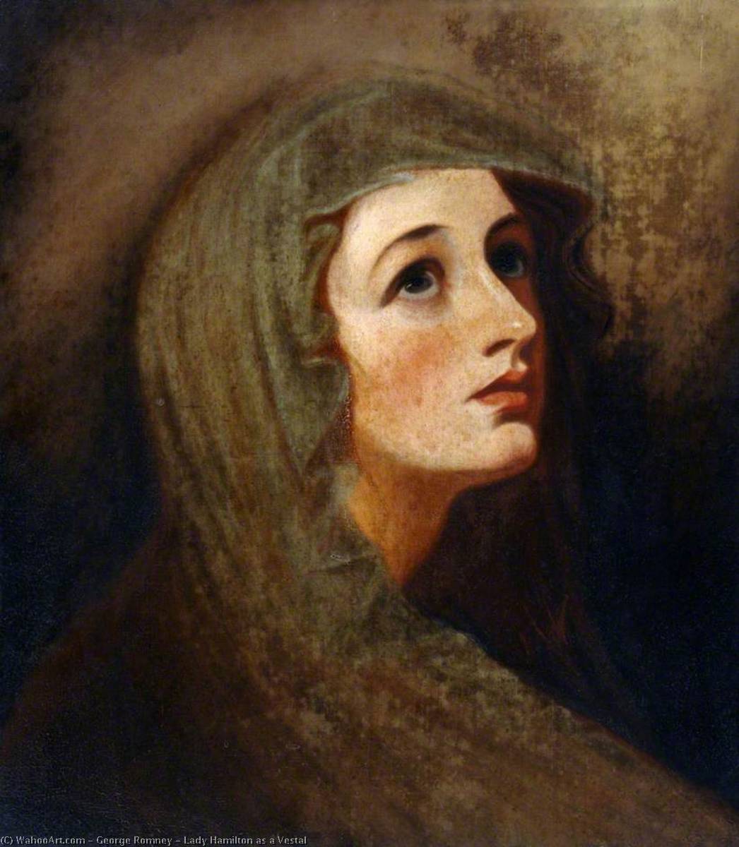 Lady Hamilton Como Uma Vestal — George Romney