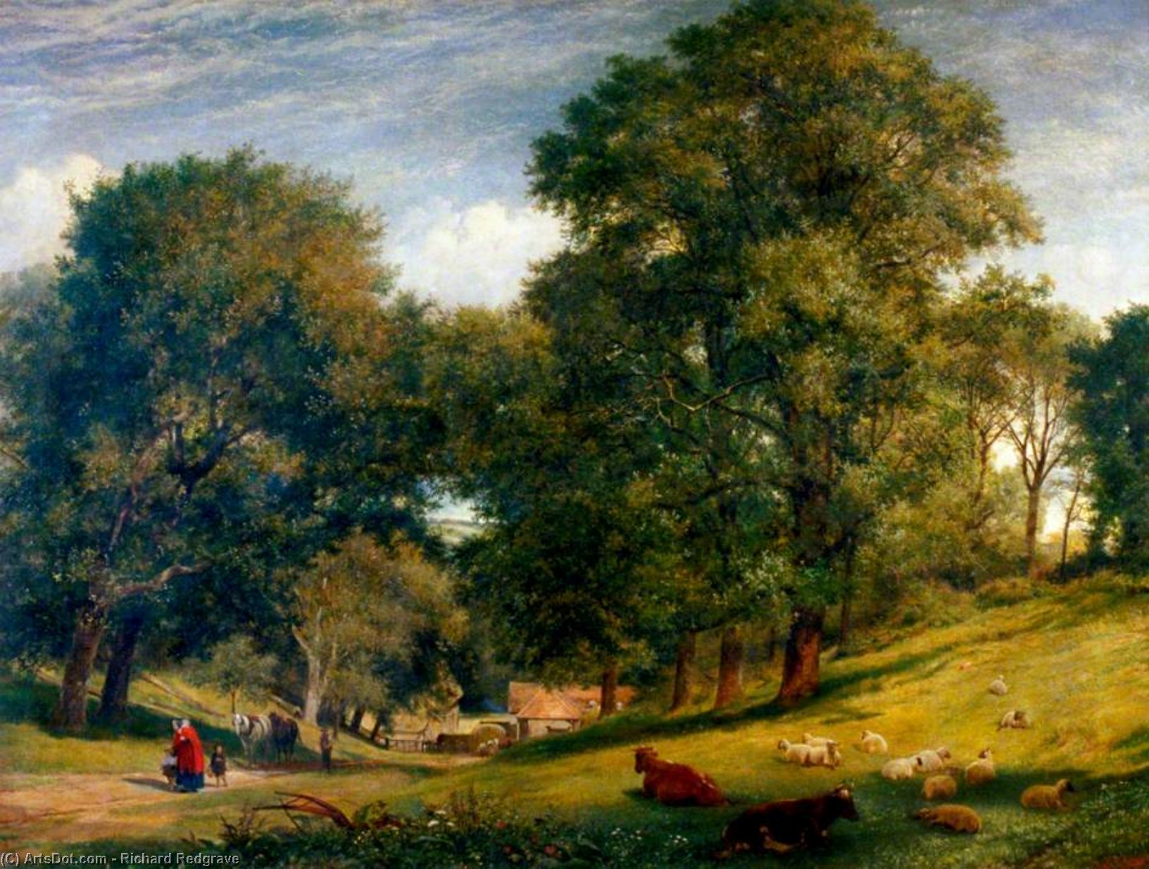 An Old English Homestead — Richard Redgrave