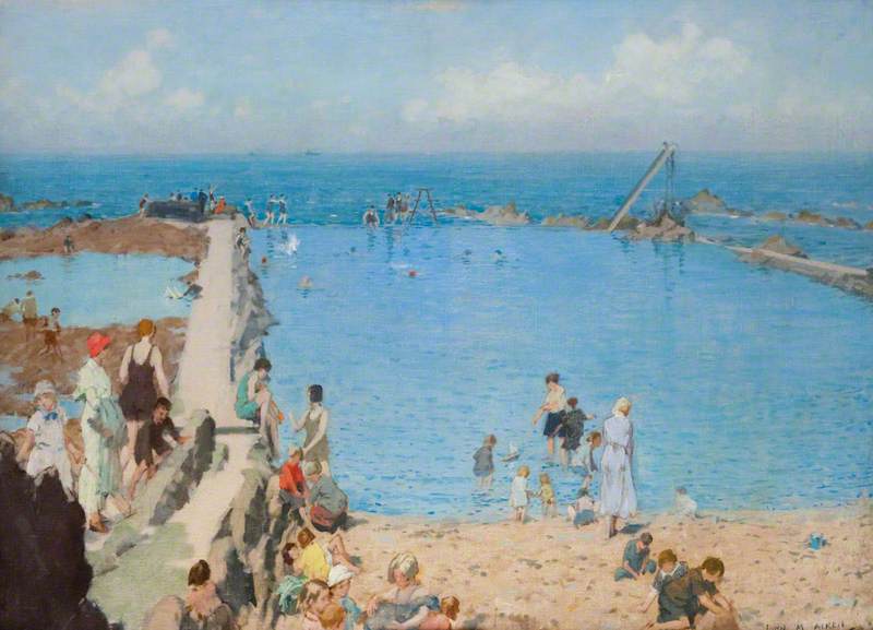 Bathing Pool, Pittenweem — John Macdonald Aiken